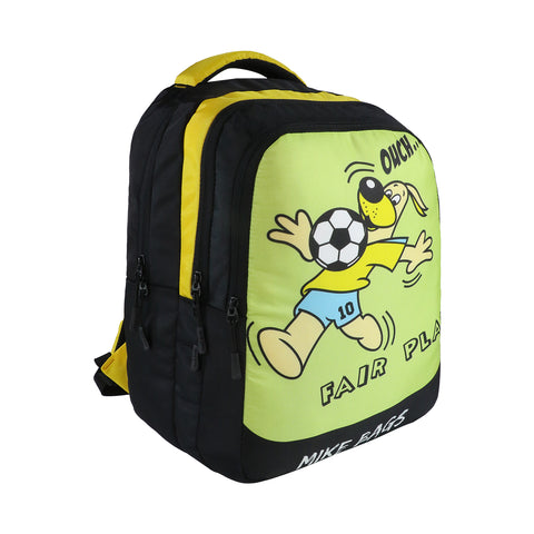 Image of MIKE BAGS Junior School Bag  - Soccer Dog  LxWxH : 42 X 30 X 12 CM