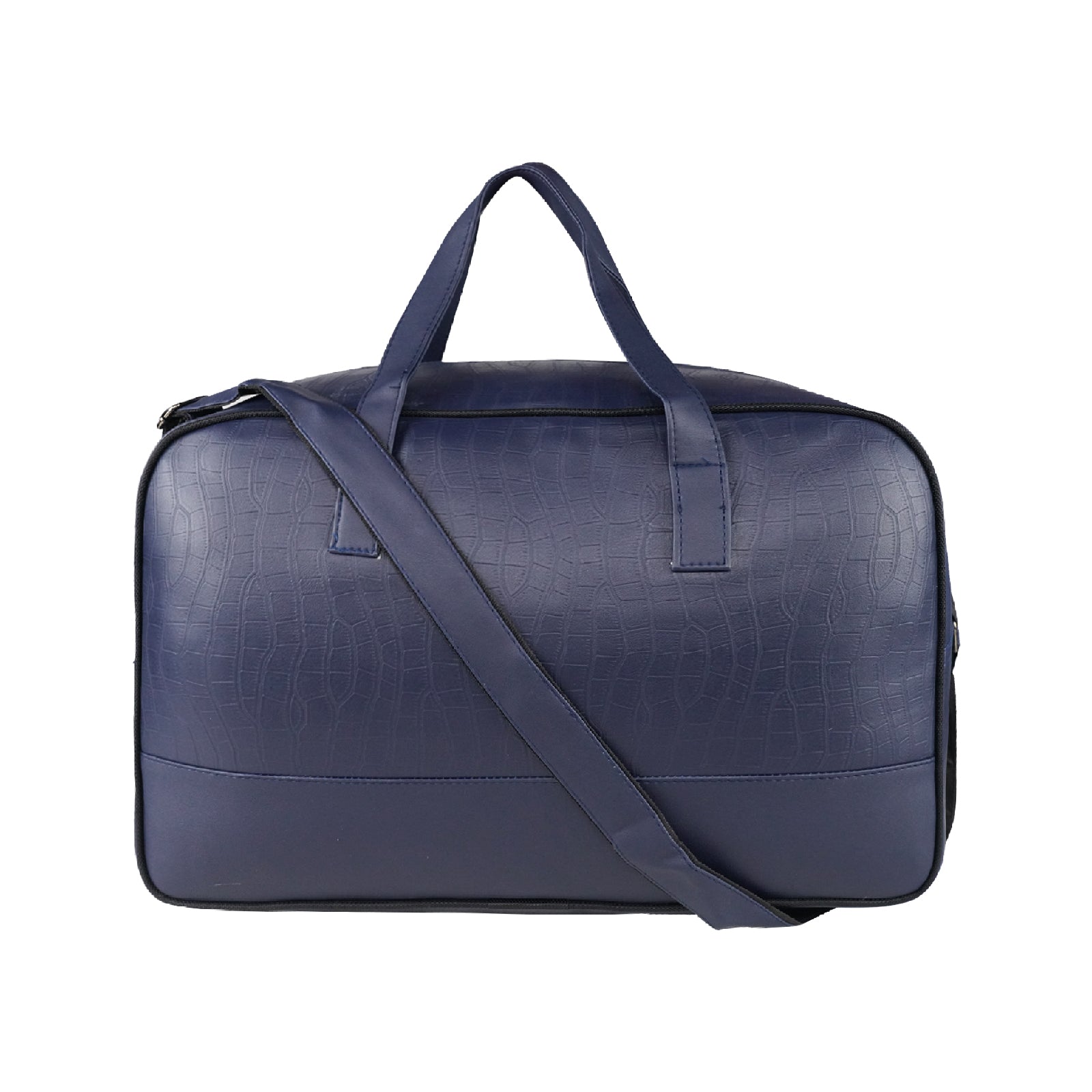 Mike PU Leather 32L Fizz Duffle Bag - Blue