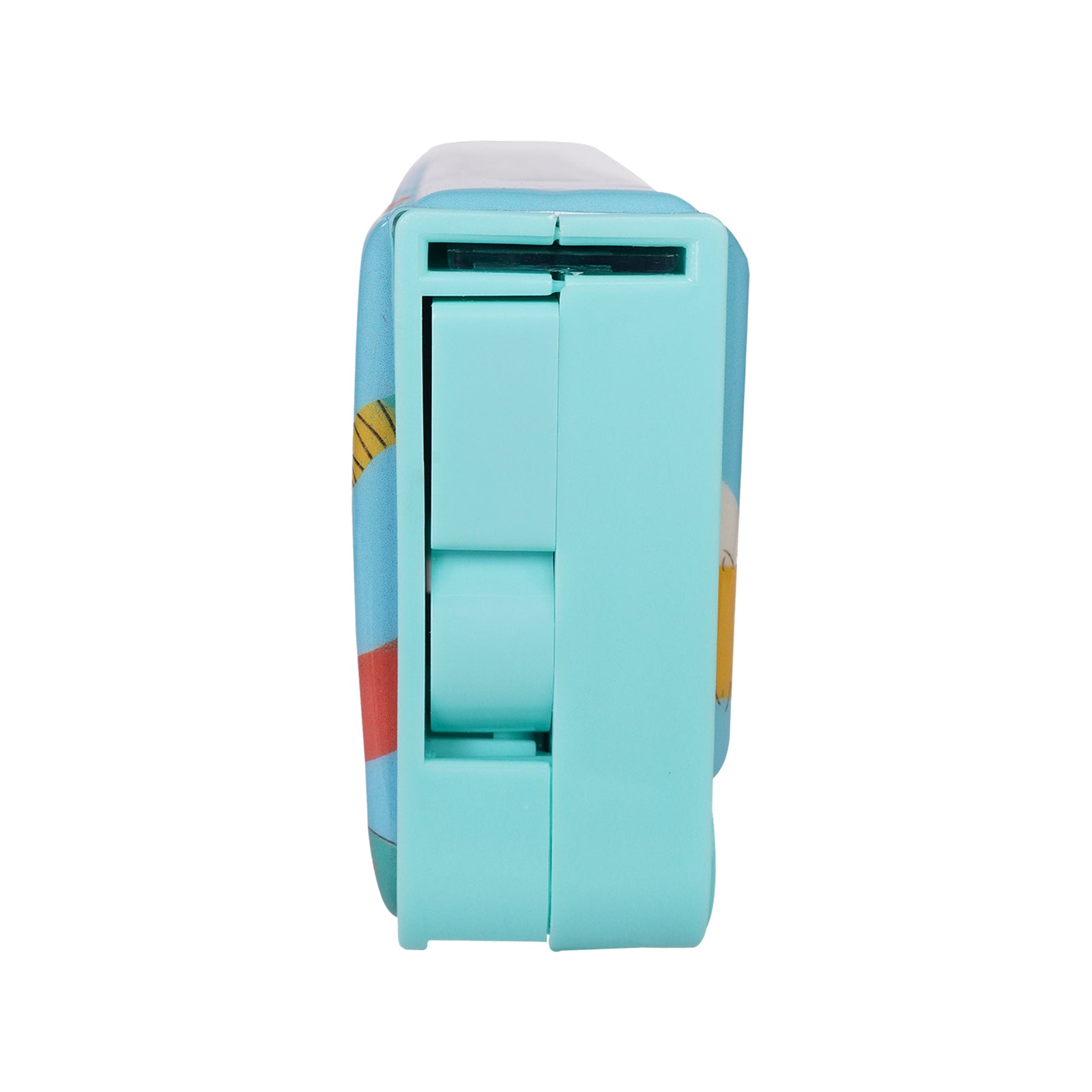 Smily Kiddos Pop-Out Pencil Box for Kids | Animal Friends Theme (Teal)