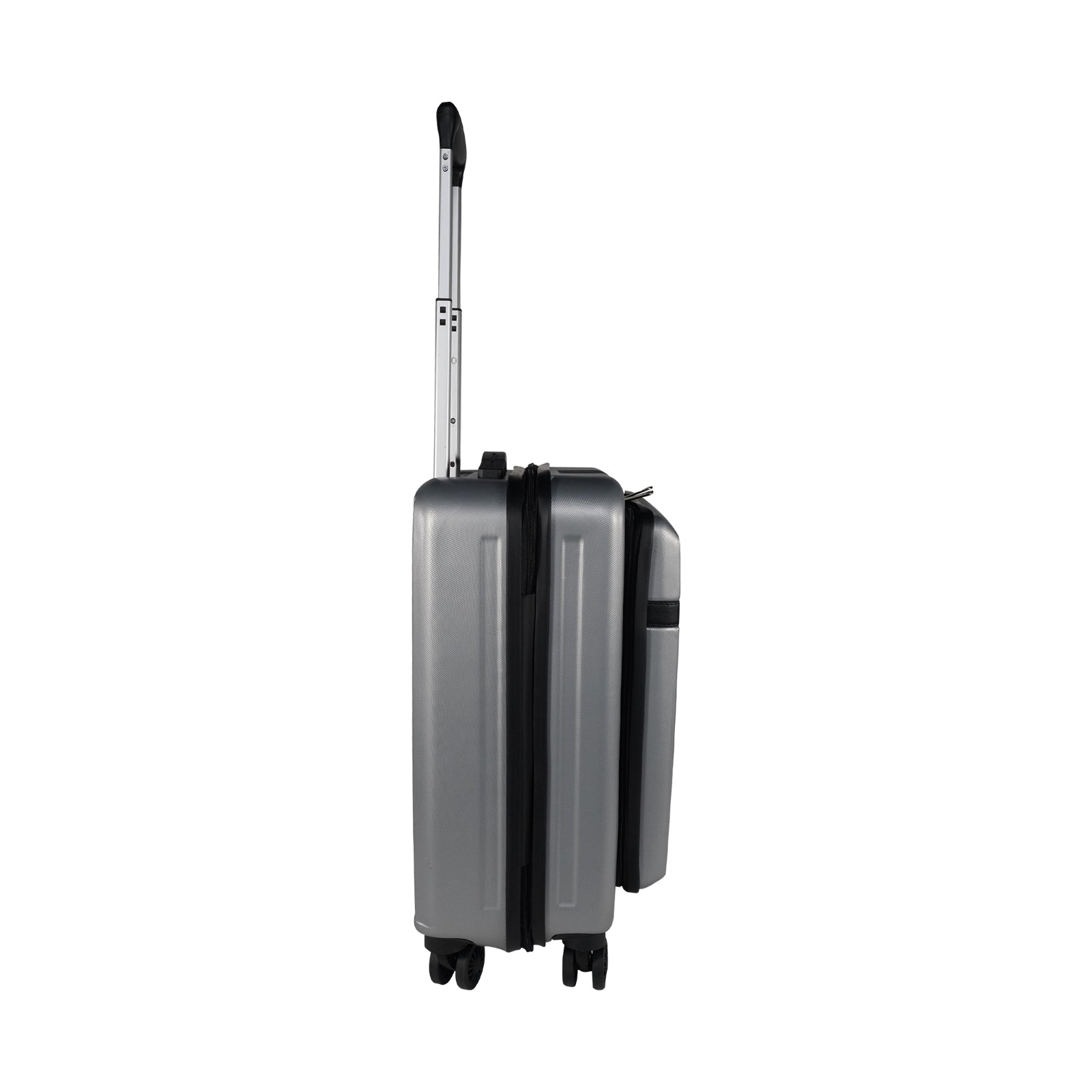 Mike Nova Hard Case Trolley Bag – Sleek Silver(39 Litres)