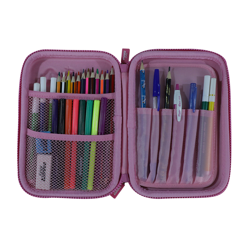 Smily Kiddos Single Compartment pencil case v2 Kitty Theme Purple