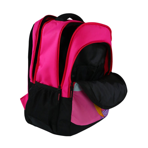 Smily Kiddos 29 Ltrs Junior School Bag  - Mermaid Theme - Dark Pink LxWxH :45 X 33 X 20 CM