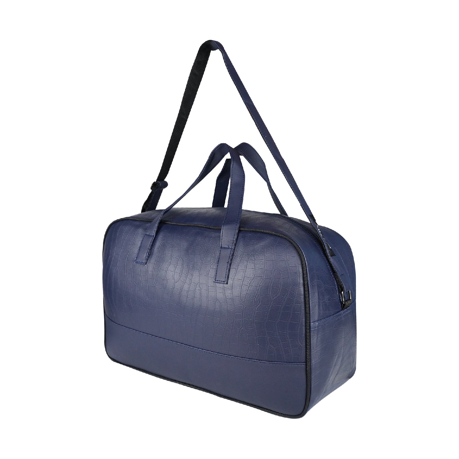 Mike PU Leather 32L Fizz Duffle Bag - Blue