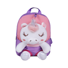 Smily kiddos Unicorn Plush Toy Backpack - Purple