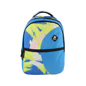 Mike Bags Printed Cuba Backpack in Blue - Convenient 13 Liters Capacity