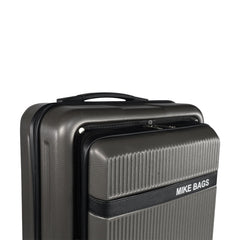 Mike Nova Hard Case Trolley Bag – Sleek Grey (39 Litres)