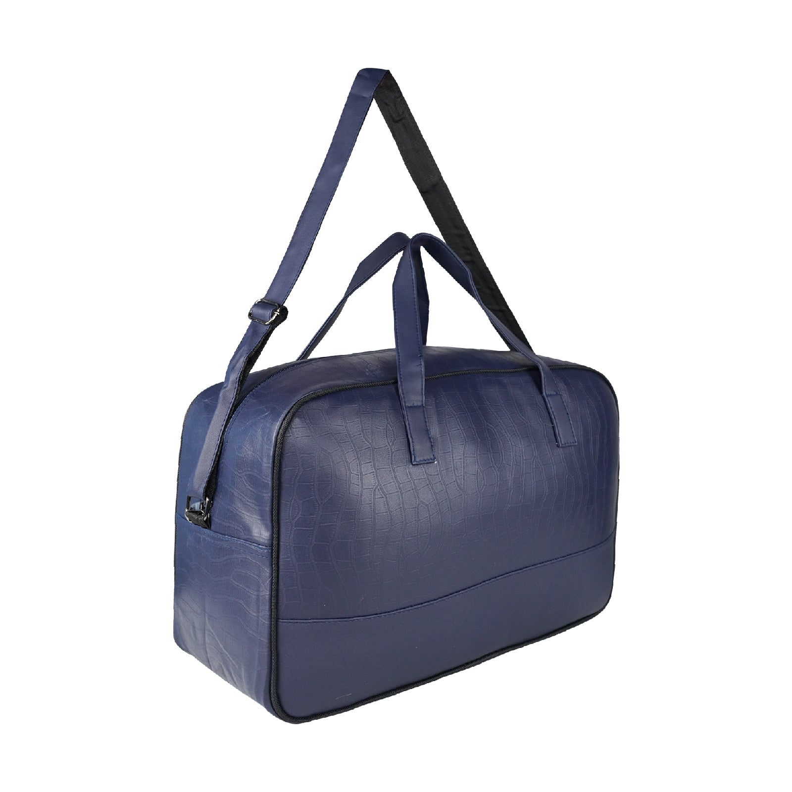 Mike PU Leather 32L Fizz Duffle Bag - Blue