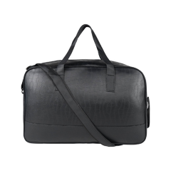 Mike PU Leather 32L Fizz Duffle Bag - Black