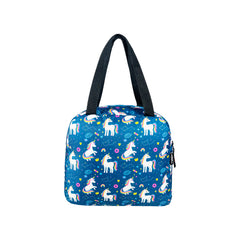 Unicorn Theme 3-in-1 School Combo Pack | Backpack, Insulated Lunch Bag & Pencil Pouch – Blue