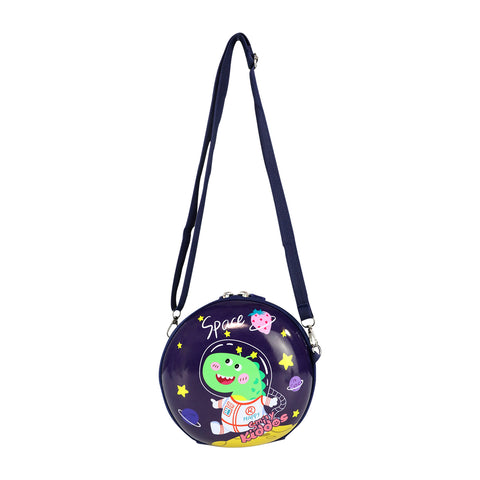 Image of Smily Kiddos Eva Shell backpack - Space Dino theme Violet