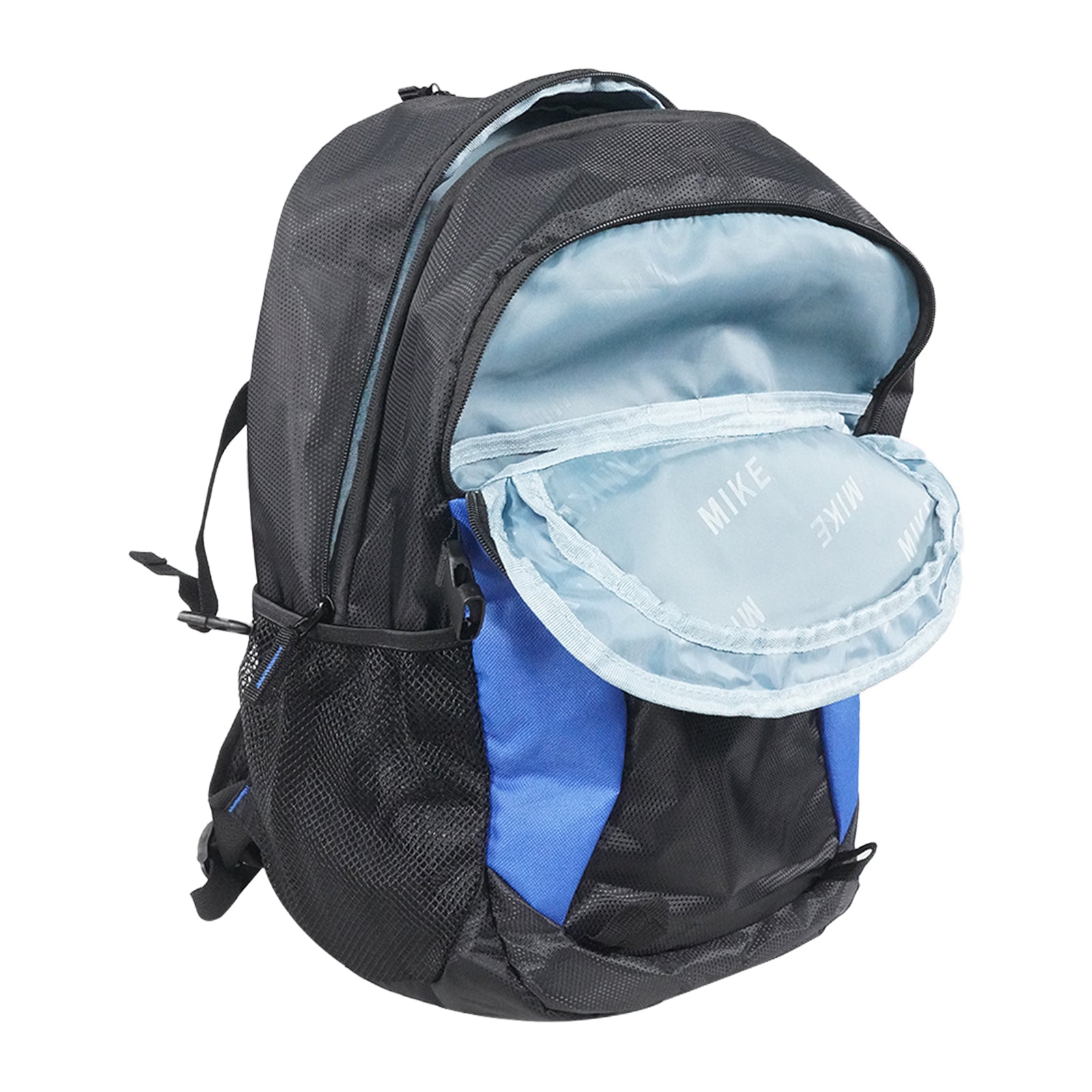 Mike Urban Trek Multi-Pocket Backpack – 37L Travel & Laptop Backpack with Rain Cover Black