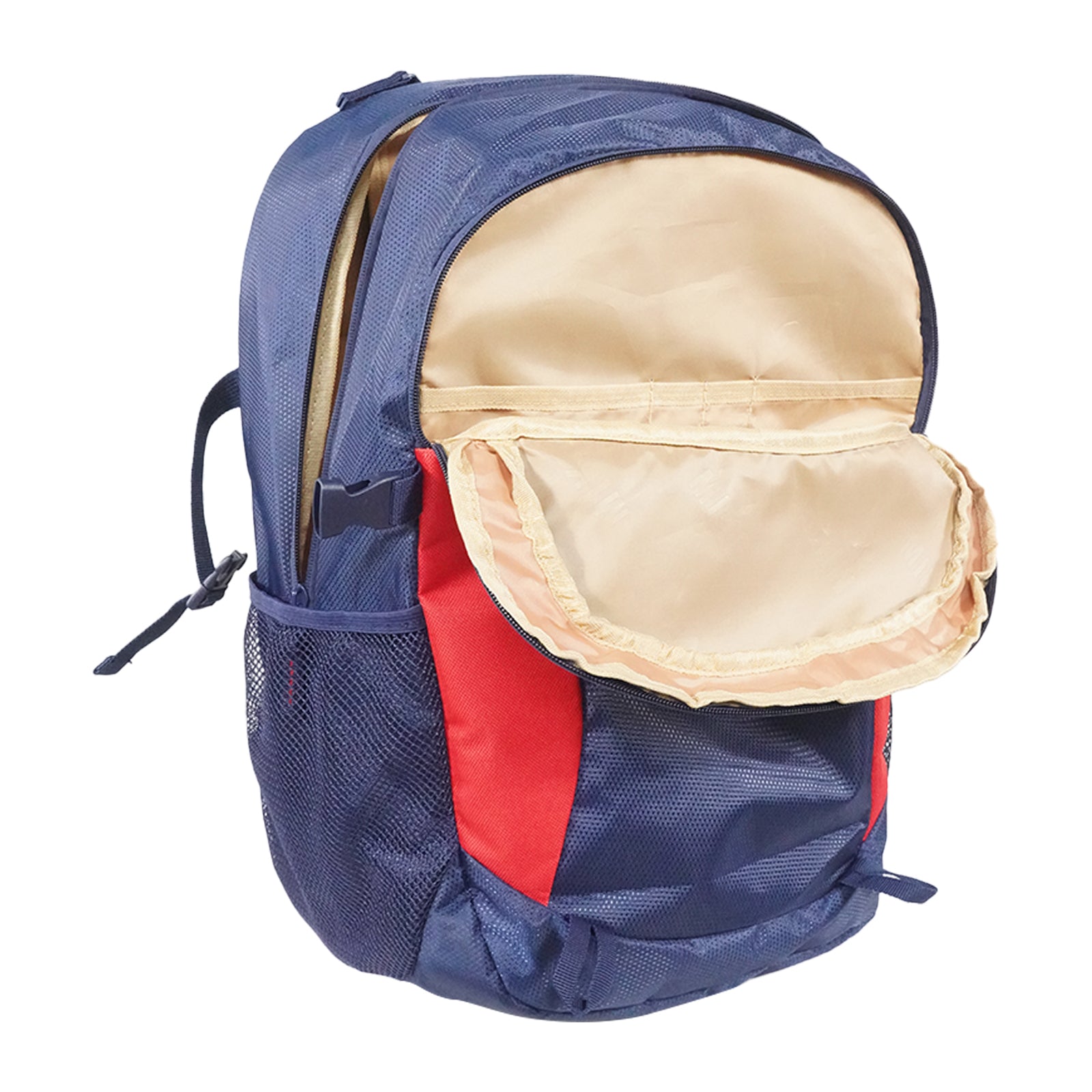 Mike Urban Trek Multi-Pocket Backpack – 37L Travel & Laptop Backpack with Rain Cover N Blue