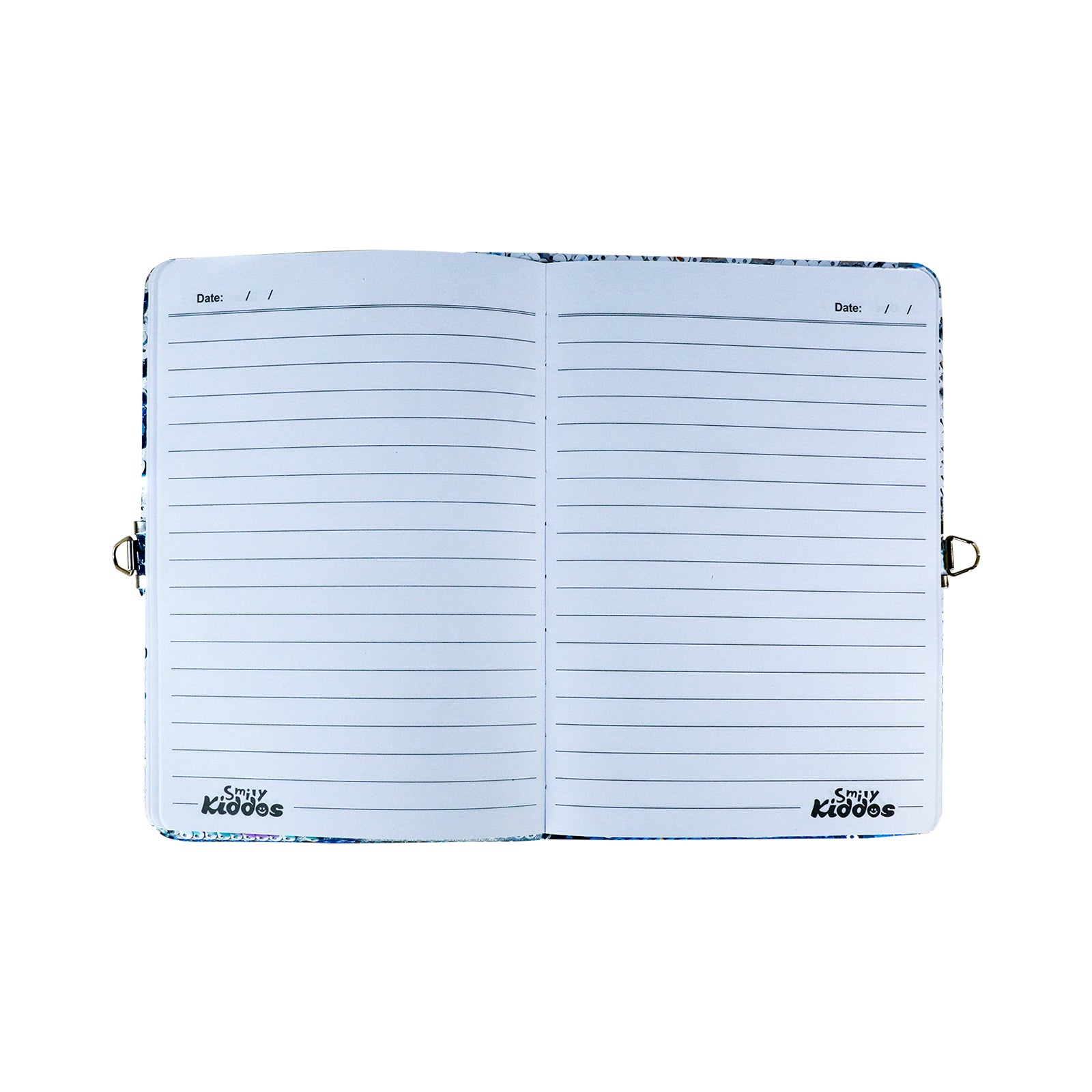 Smily Kiddos Sequin Mermaid Notebook - Light Blue Lockable Diary with Lock Key