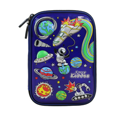 Smily Kiddos Single Compartment pencil case v2 Space Theme Blue