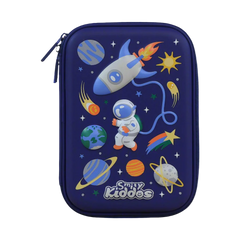 Smily Kiddos Single Compartment pencil case v2 Space planets Blue