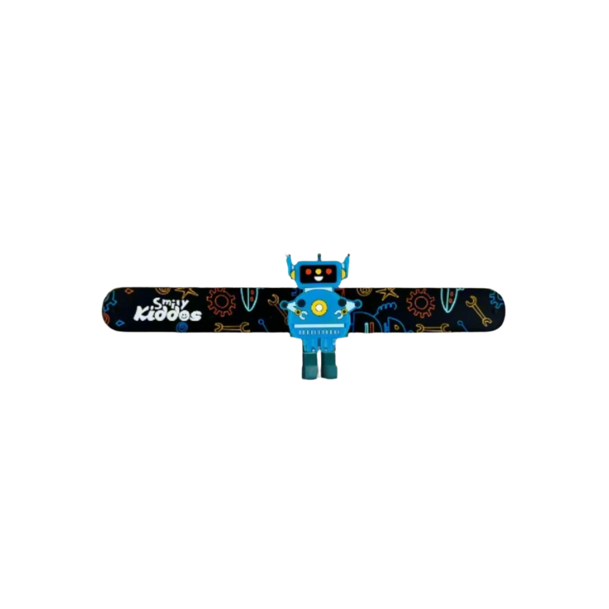 Smily Kiddos Fancy Slap band Robot Theme - Black