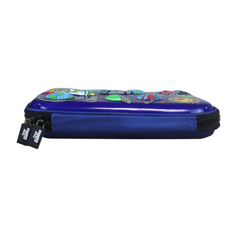 Image of Smily Kiddos Single Compartment pencil case v2 Space Theme Blue