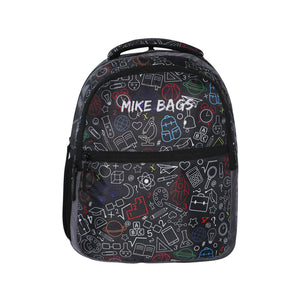Mike Bags Wink School Backpack in Grey - Convenient 13 Liters Capacity
