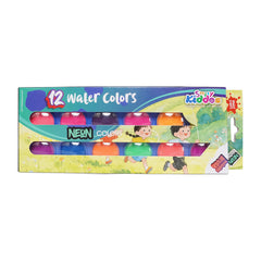 Smily Kiddos Creative Neon Paint Set – 12 Vibrant Colors KIDS Theme
