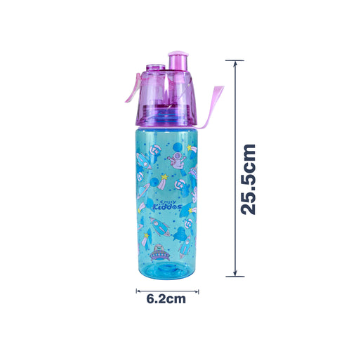 Image of Smily kiddos Sports water bottle space theme light blue