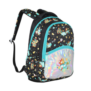 Smily Kiddos Smarty Backpack – Black & Neon Green main image 0