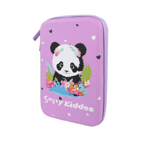 Image of Smily Kiddos Single Compartment Eva Pencil Baby Panda - Purple