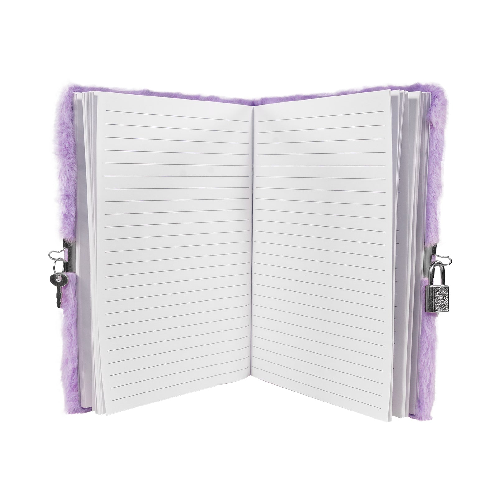 Smily Kiddos Butterfly Plush Lockable Notebook - Purple