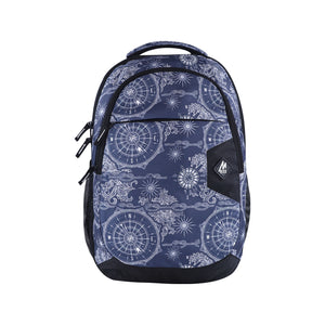 Mike Bags Splendid Laptop Backpack with Rain Cover in Navy Blue & Black - 29 Liters Capacity