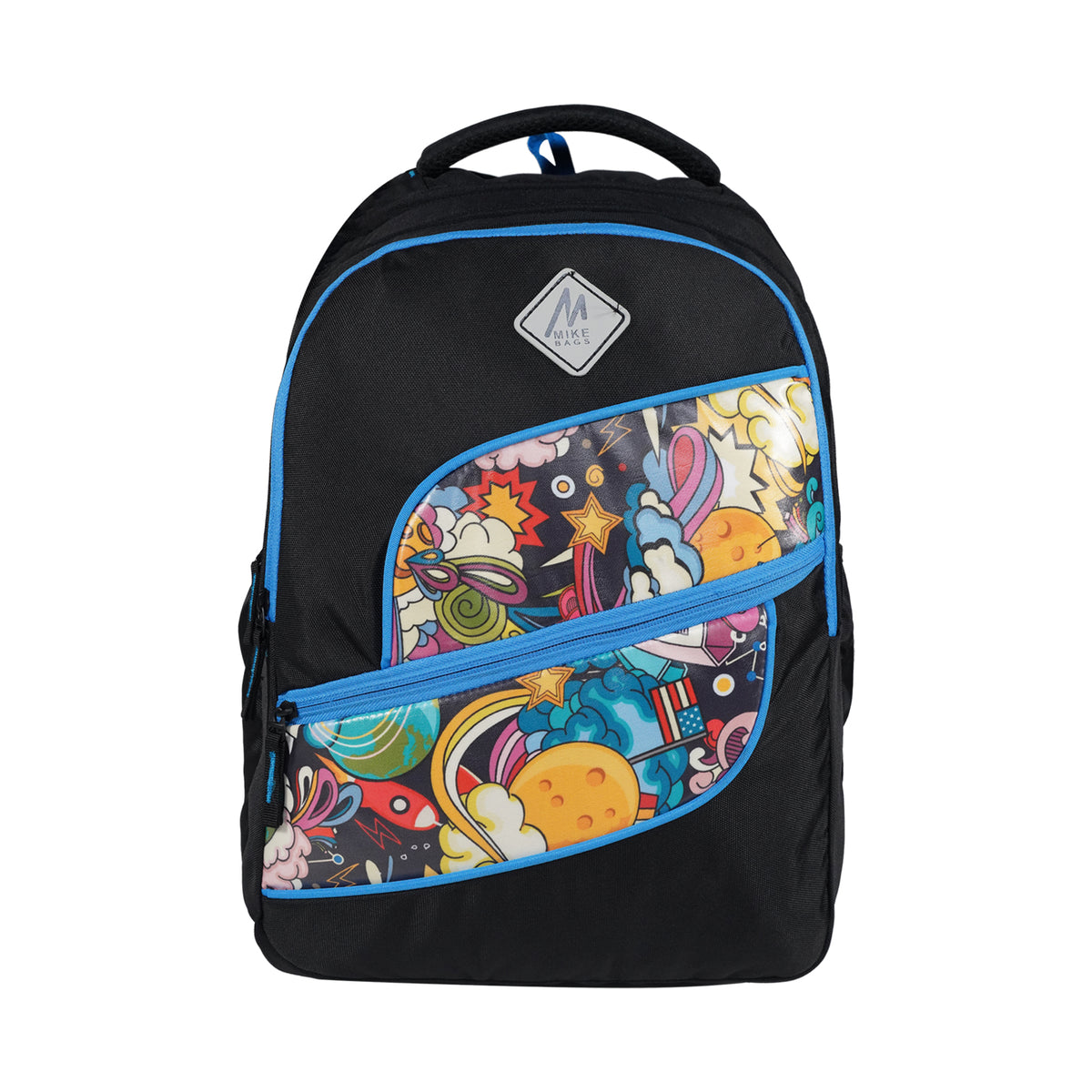 Mike Elemental 32L Laptop Backpack – Black | Blue | Multicolor