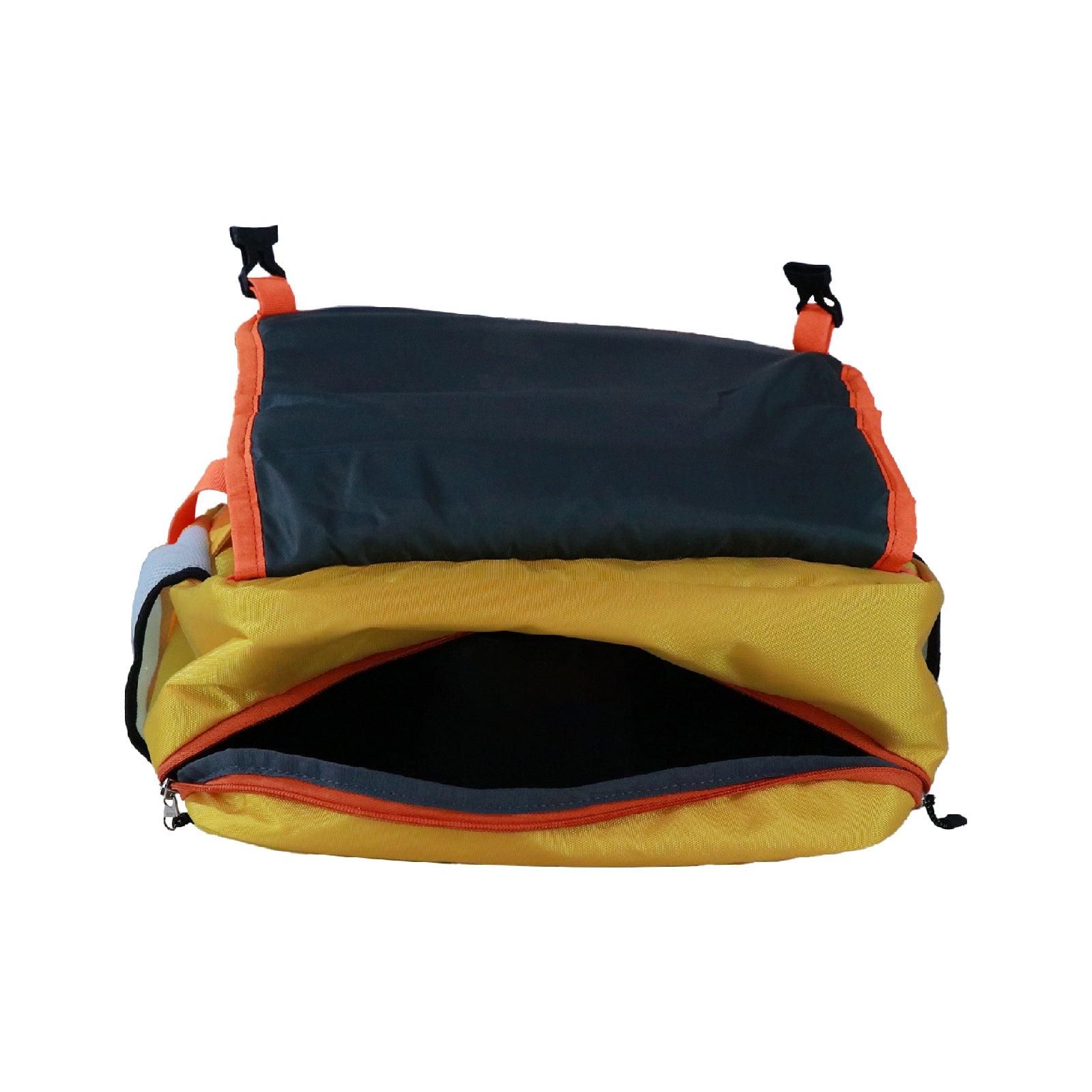 School Bus Theme Bag for Kids open