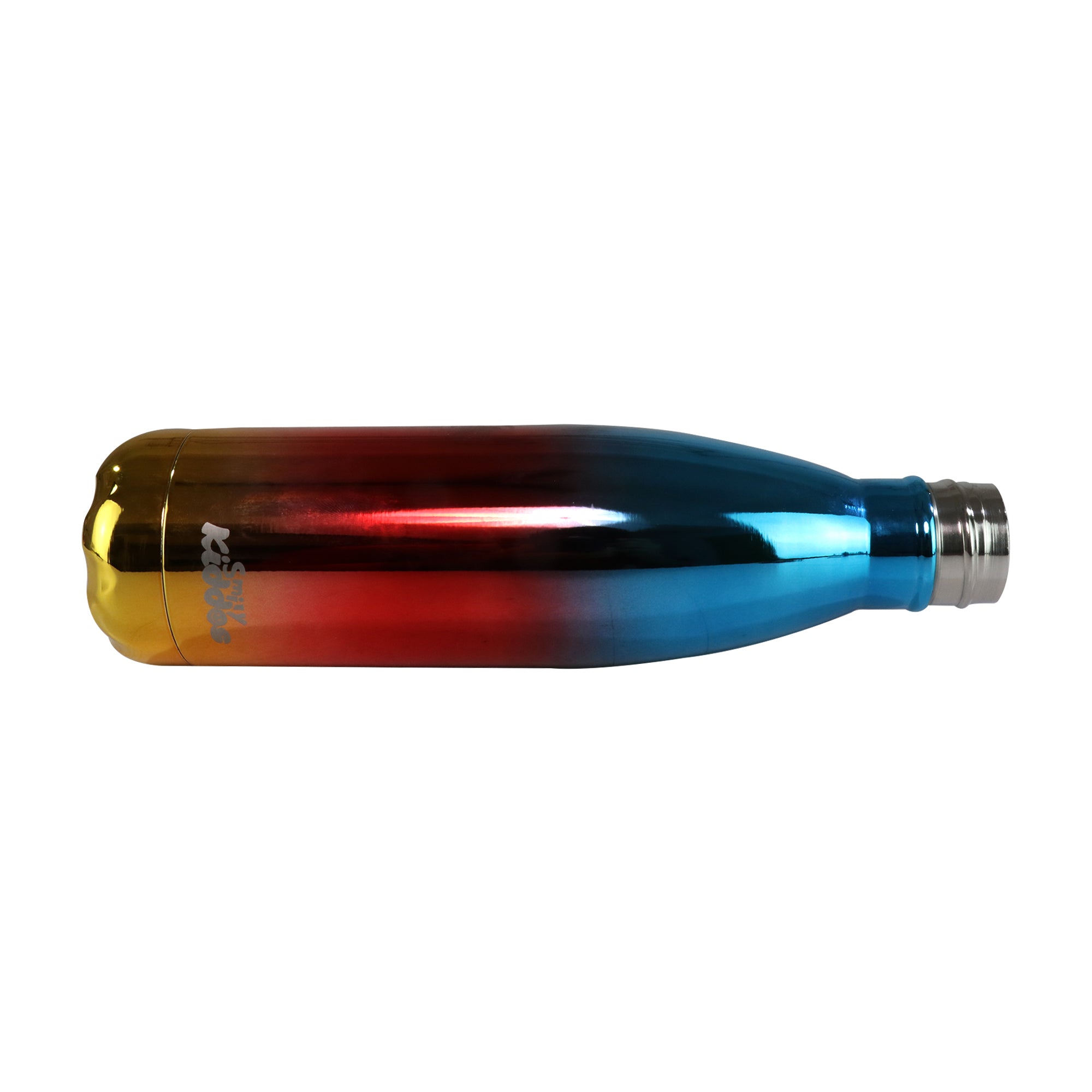  Stainless Steel Holographic Water Bottle - Glossy Red middle of line