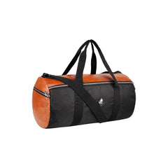 Mike Bags Forge Leather Gym Bag - Tan & Black