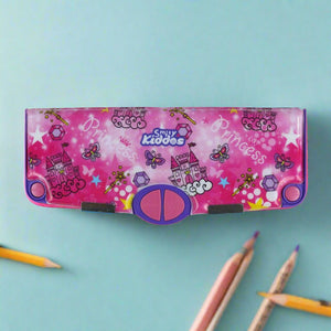 Smily Kiddos Pop Out Pencil box Princess Theme - Pink