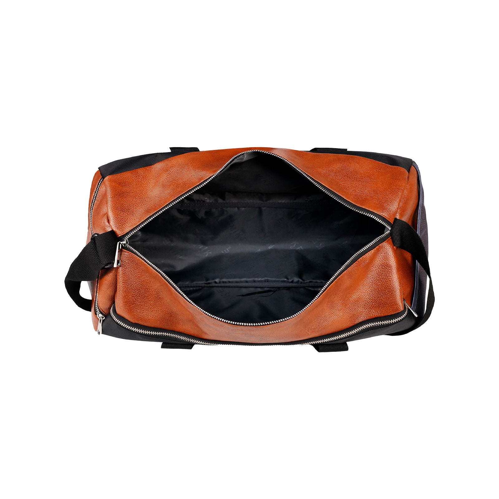 Mike Bags Forge Leather Gym Bag - Tan & Black