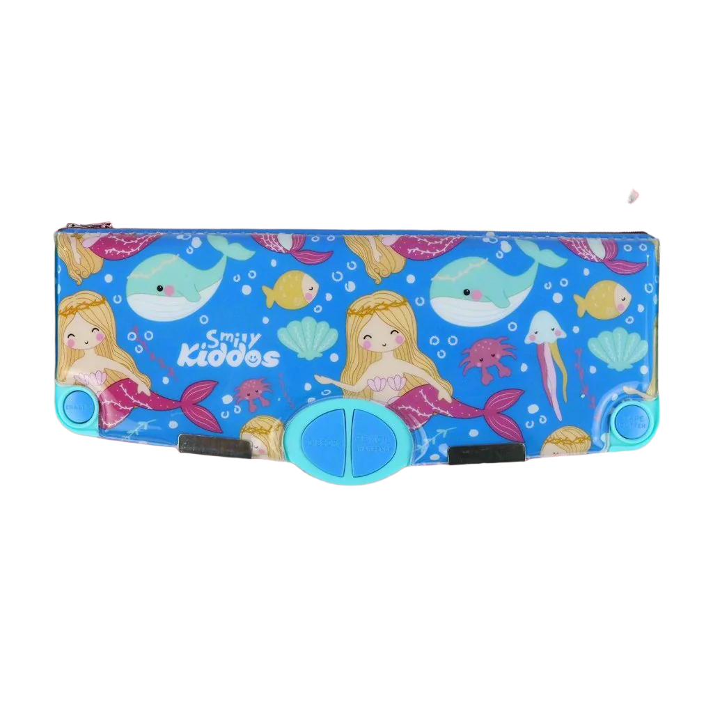Smily Kiddos Pop Out Pencil box  Mermaid Theme - Blue