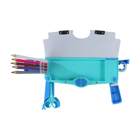 Image of Smily Kiddos Pop Out Pencil box  Mermaid Theme - Blue
