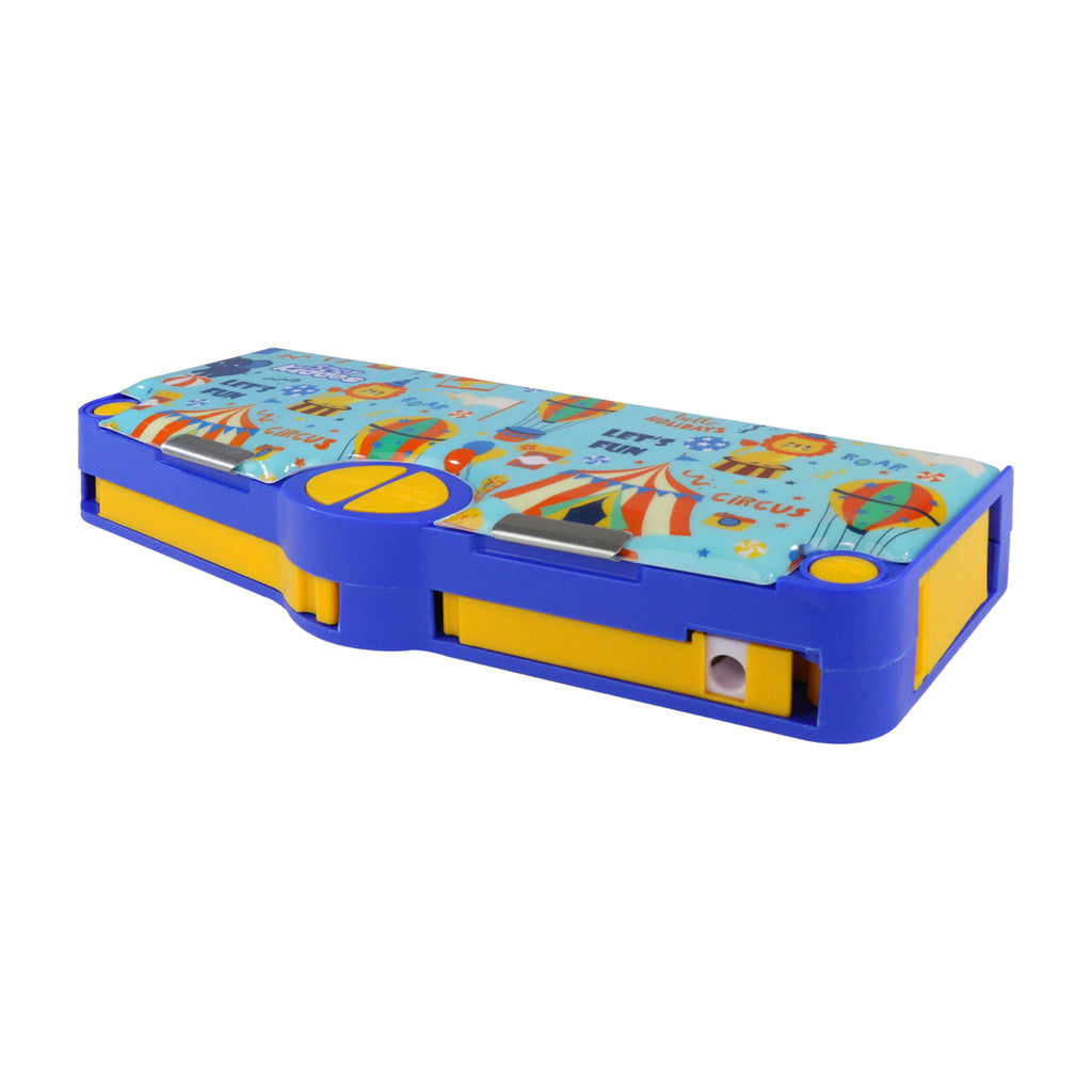 Smily Kiddos Pop Out Pencil box Circus Theme - Light Blue