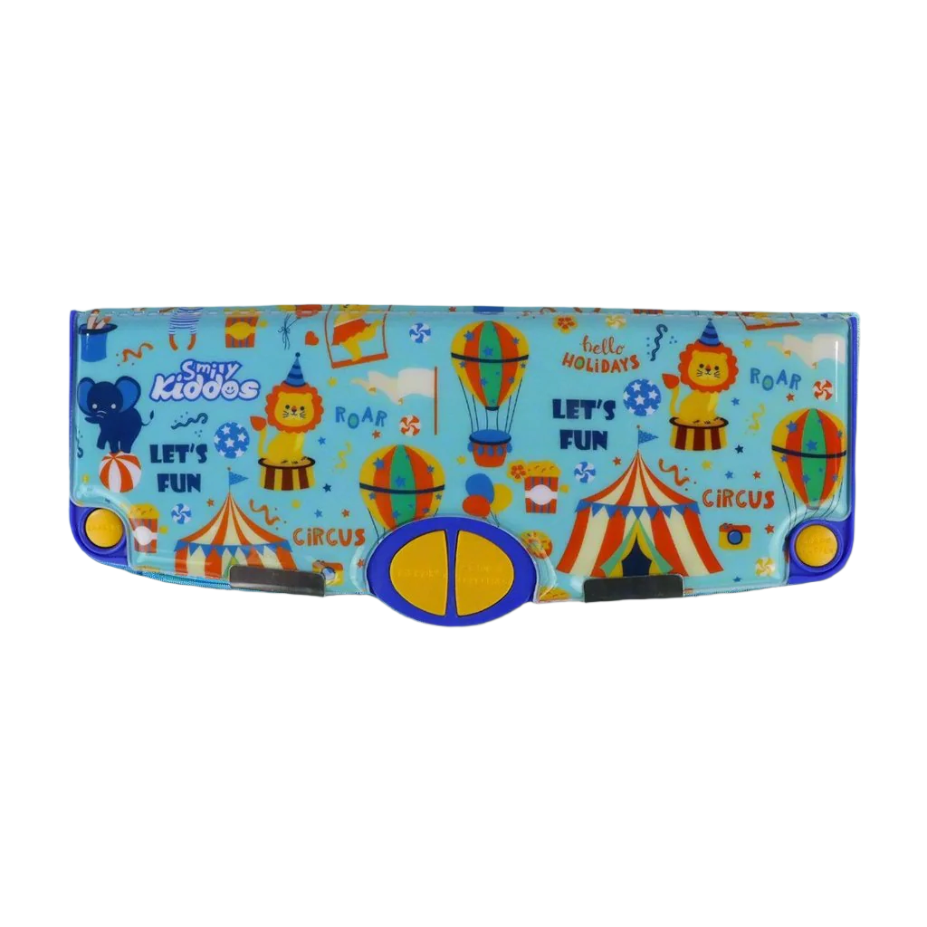 Smily Kiddos Pop Out Pencil box Circus Theme - Light Blue