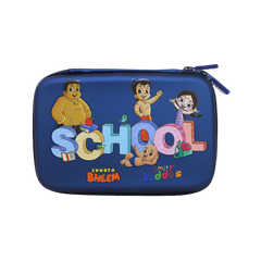 Smily Kiddos - Licensed Chhota Bheem  - Stylish & Spacious Hardtop EVA Pencil Case School Theme - Blue