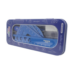 Smily Kiddos 15cm Metal Colored Ruler Set – Tin Box Blue