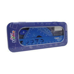 Smily Kiddos 15cm Metal Colored Ruler Set – Tin Box Blue