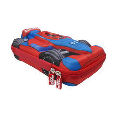 Smily Kiddos 3D Racing Car Pencil Case | Hard Shell EVA Pencil Box for Kids