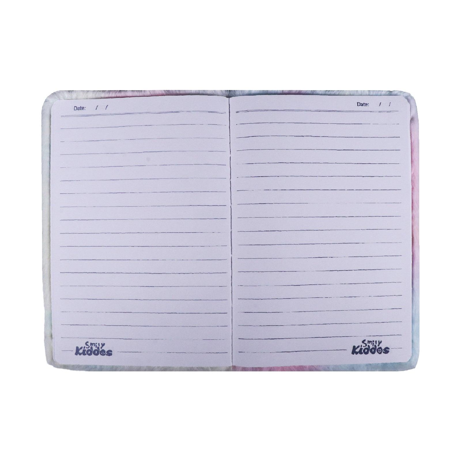 Teddy Bear - Themed Fluffy Notebook - Multicolor