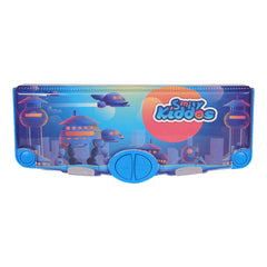 Smily Kiddos Pop-Out Pencil Box for Kids | Robot City Theme Blue