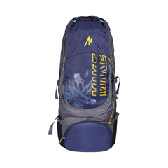Mike 42L Mountain Peak Trekking Backpack – Navy Blue & Grey | Hiking & Travel Bag