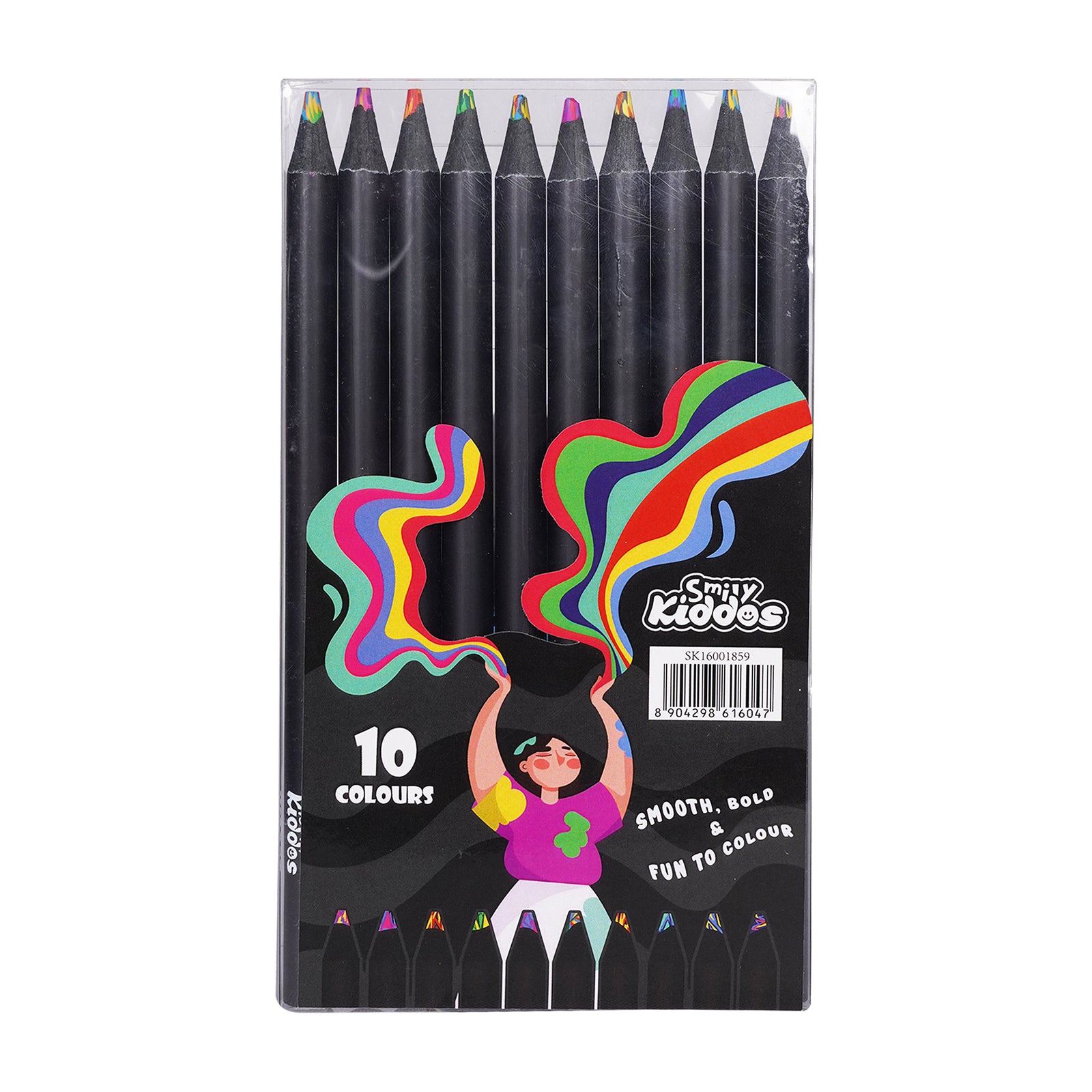 Smily Kiddos Multicolor Pencil Set - Pack of 10