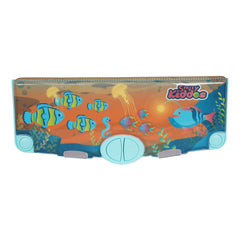 Smily Kiddos Pop-Out Pencil Box for Kids | Ocean Theme (Navy Blue)