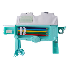 Smily Kiddos Pop-Out Pencil Box for Kids | Ocean Theme (Navy Blue)