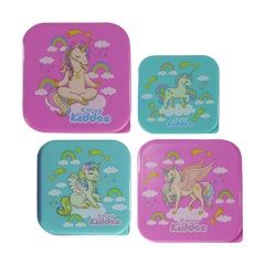 Unicorn Theme Lunch Combo 3-in-1 Pack | Insulated Lunch Bag, BPA-Free Lunch Box & Leakproof Water Bottle - Green