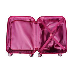 Smily Kiddos Panda Cream Trolley Bag-Pink